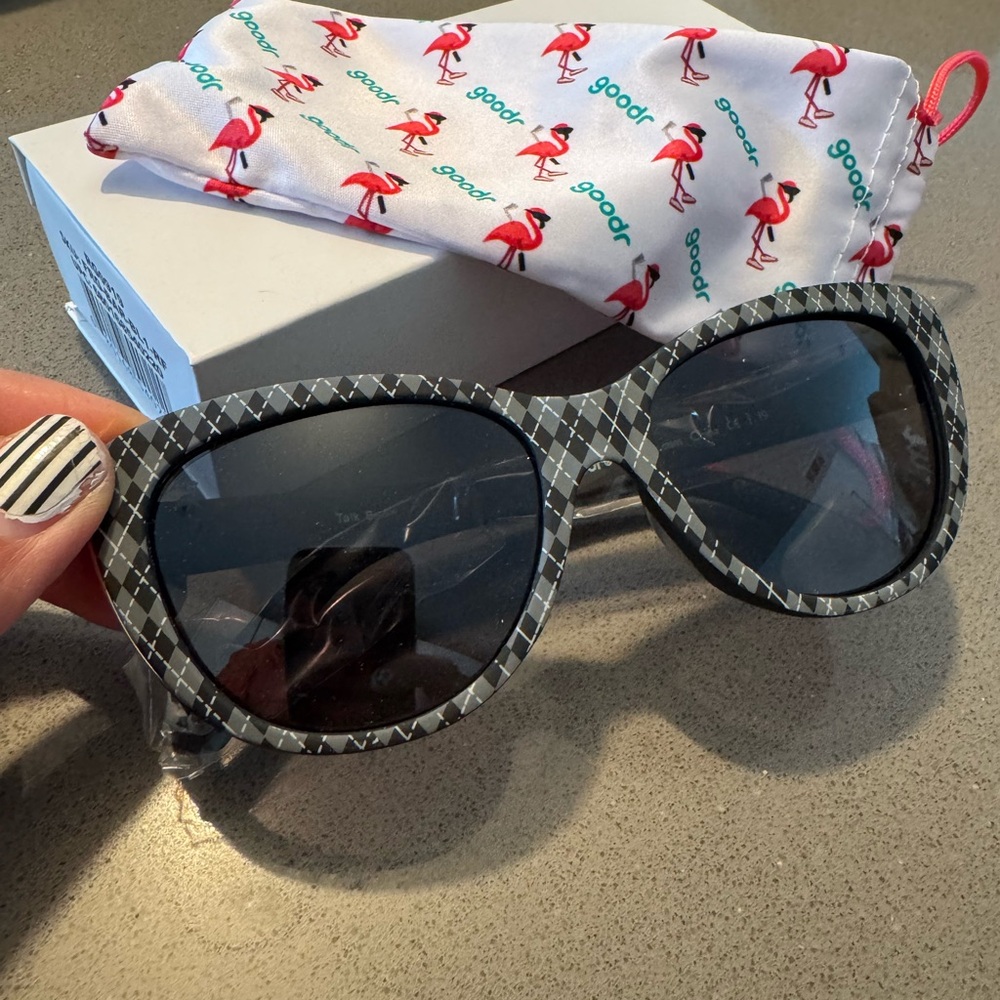 Goodr Black and White Sunglasses
